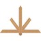 Ekena Millwork Kennewick Timber Gable Bracket, Western Red Cedar, 48"W x 32"H x 3 1/2"D x 3 1/2"F, 16/12 Pitch GBW048X32X0404KEN00SWR - alternate 1